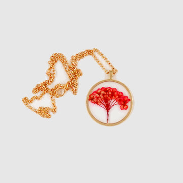 Pressed Flower Necklace (Style 3)